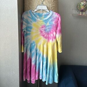 Chaser tied dyed twirl dress